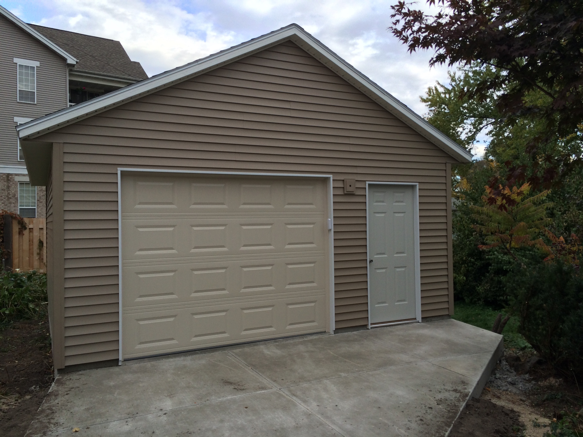 1 Car Garage Entry Door American Garage Builders